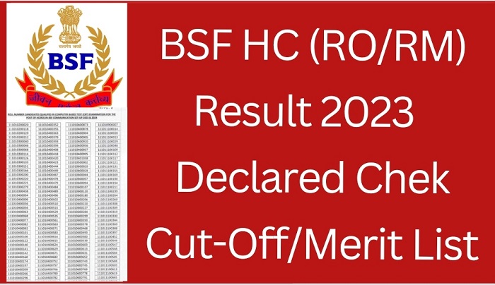 BSF HC RO RM Result 2023