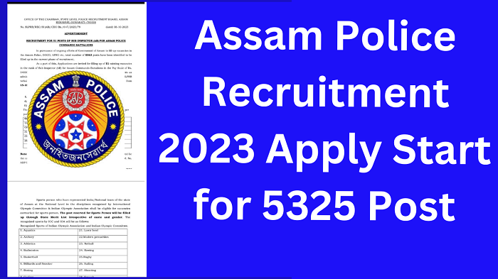 ASSAM Police Recruitment 2023