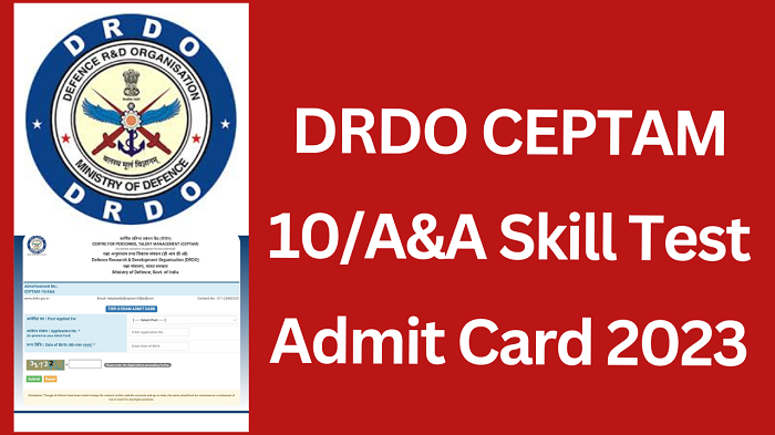 DRDO CEPTAM 10 A and A Admit Card