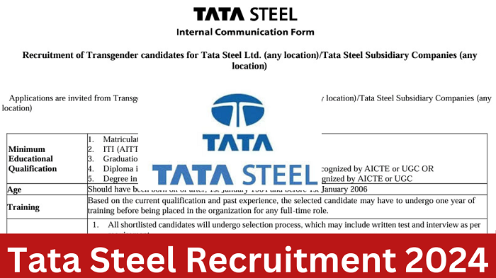 TATA Steel Vacancy 2024