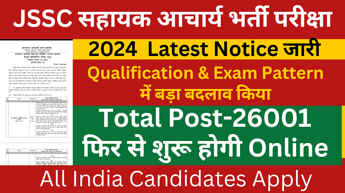 Jharkhand JSSC Teacher Vacancy 2024
