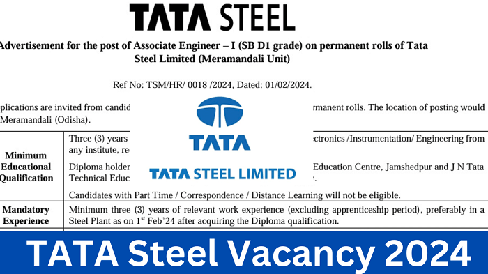 TATA Steel New Vacancy 2024